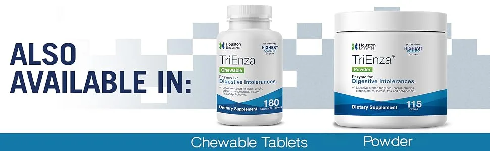 Houston Enzymes TriEnza Enzyme For Digestive Intolerances 90 Capsules - product information 5