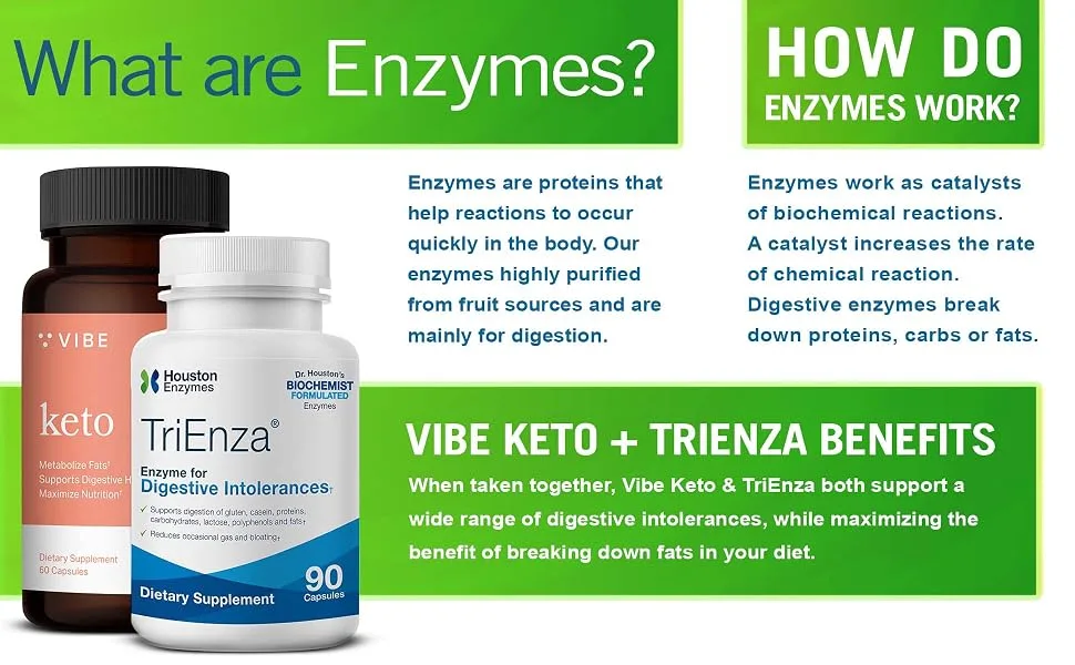 Houston Enzymes TriEnza Enzyme For Digestive Intolerances 90 Capsules - product information 6