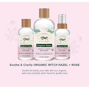 Humphrey's Witch Hazel Alcohol Free Toner with Cucumber Refresh 8 fl oz (236 ml) - product information 5