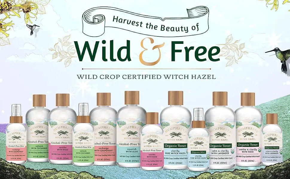 Humphrey's Witch Hazel Organic Toner with Rose Soothe & Clarify 8 fl oz (236 ml) - product information 2
