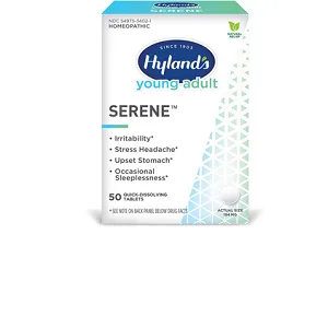 Hyland's Young Adult Serene 194 mg 50 Quick-Dissolving Tablets - product information 2