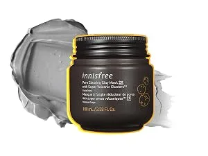 Innisfree Super Volcanic Pore Clay Beauty Mask 2X 3.38 fl oz (100 ml) - clay mask