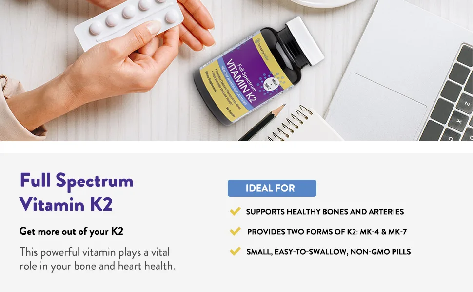 InnovixLabs Full Spectrum Vitamin K2 Capsules - Innovix