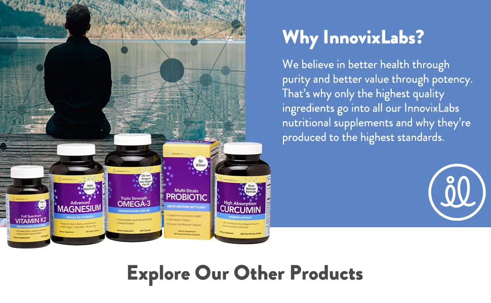 InnovixLabs Mood Probiotic Stress Management Support 60 Capsules - Innovix