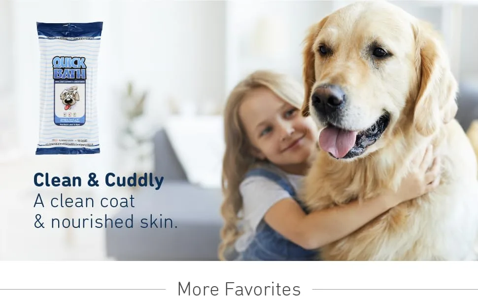 International Veterinary Sciences Quick Bath Skin Coat Cleaner & Conditioner Small Dog 10 Pack - Clean Cuddly