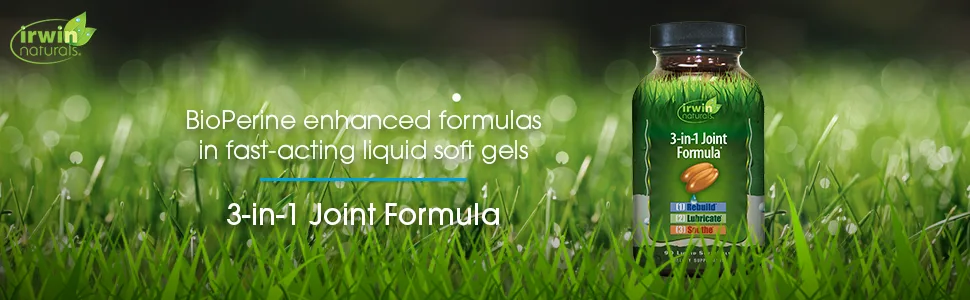 Irwin Naturals 3-in-1 Joint Formula 90 Liquid Soft-Gels - 3 in 1 joint formula pain