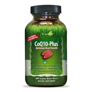 Irwin Naturals CoQ10-Plus 60 Liquid Soft-Gels - coenzyme q10