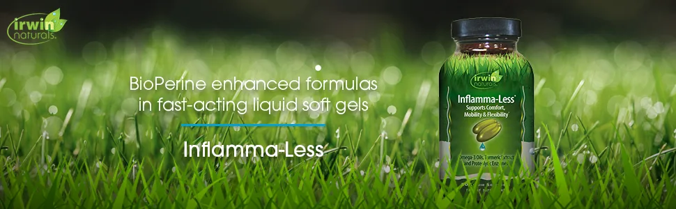 Irwin Naturals Inflamma-Less 80 Liquid Soft-Gels - inflamma-less inflammation