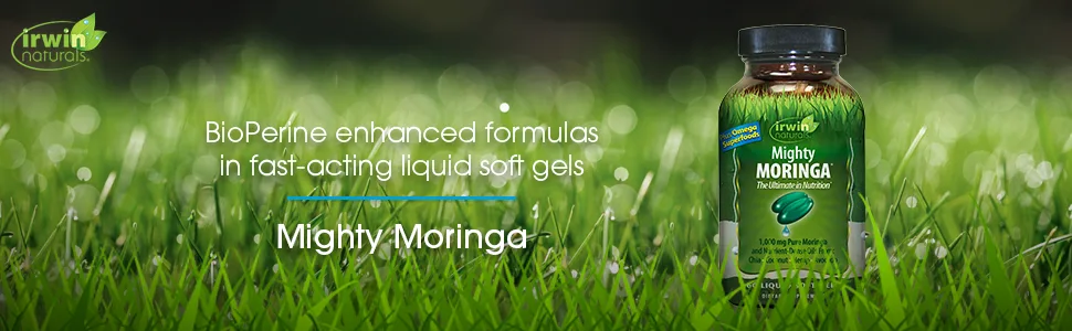 Irwin Naturals Mighty Moringa 60 Liquid Soft-Gels - mighty moringa