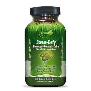Irwin Naturals Stress-Defy 84 Liquid Soft-Gels - stress defy