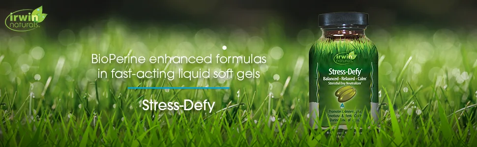 Irwin Naturals Stress-Defy 84 Liquid Soft-Gels - stress defy relief
