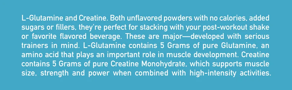 Isopure Creatine Monohydrate Unflavored 1.1 lb (500 g) - Isopure Creatine and Glutamine Facts