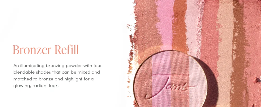 Jane Iredale Bronzer Refill Rose Dawn 0.3 oz (8.5 g) - jane iredale makeup bronzer clean highlighter blush bronzer palette