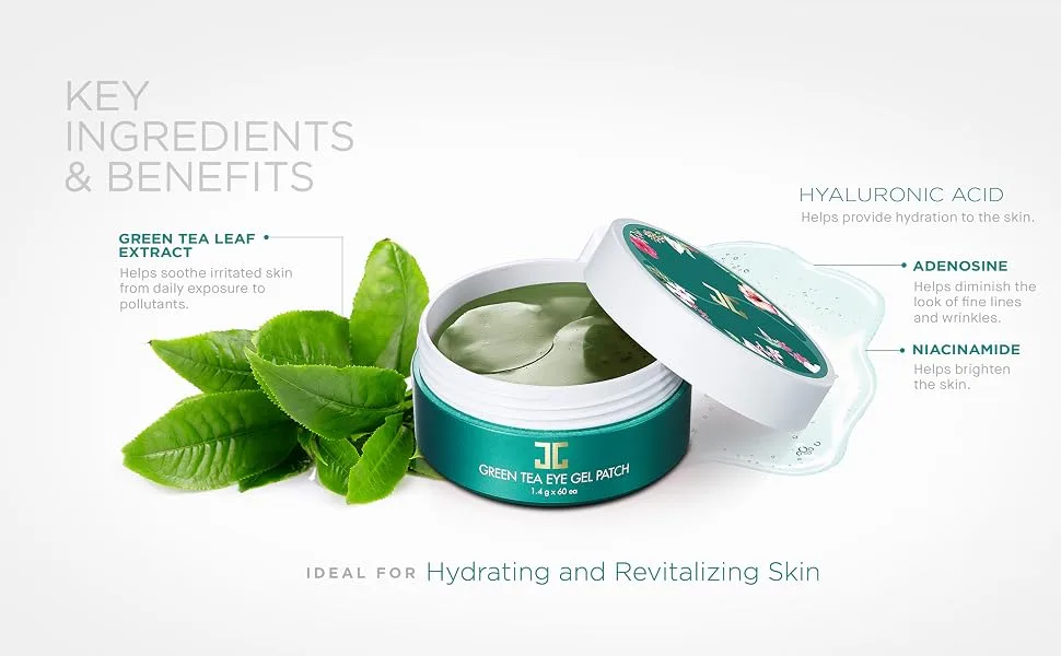 Jayjun Cosmetic Green Tea Eye Gel Patch 60 Patches 1.4 g Each - product information 2