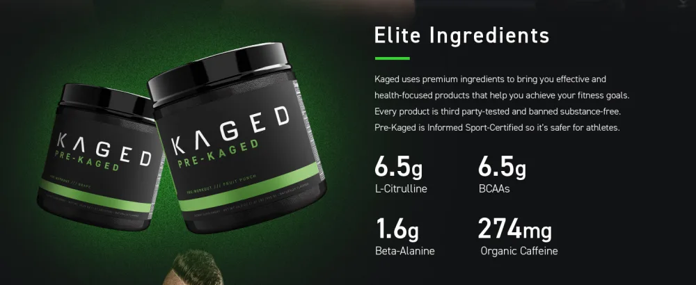 Kaged Muscle PRE-KAGED Premium Pre-Workout Berry Blast 1.34 lb (608 g) - creatine