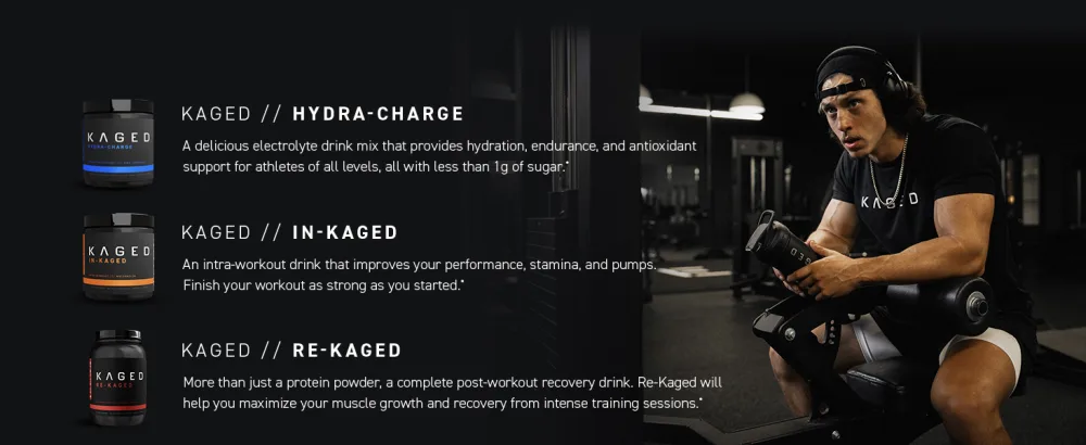 Kaged Muscle PRE-KAGED Premium Pre-Workout Berry Blast 1.34 lb (608 g) - Pre Kaged