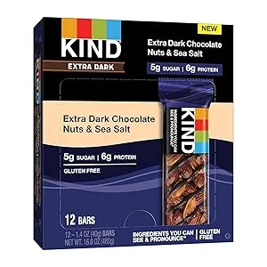 KIND Bars Extra Dark Chocolate Nuts & Sea Salt 12 Bars 1.4 oz (40 g) Each - product information 2