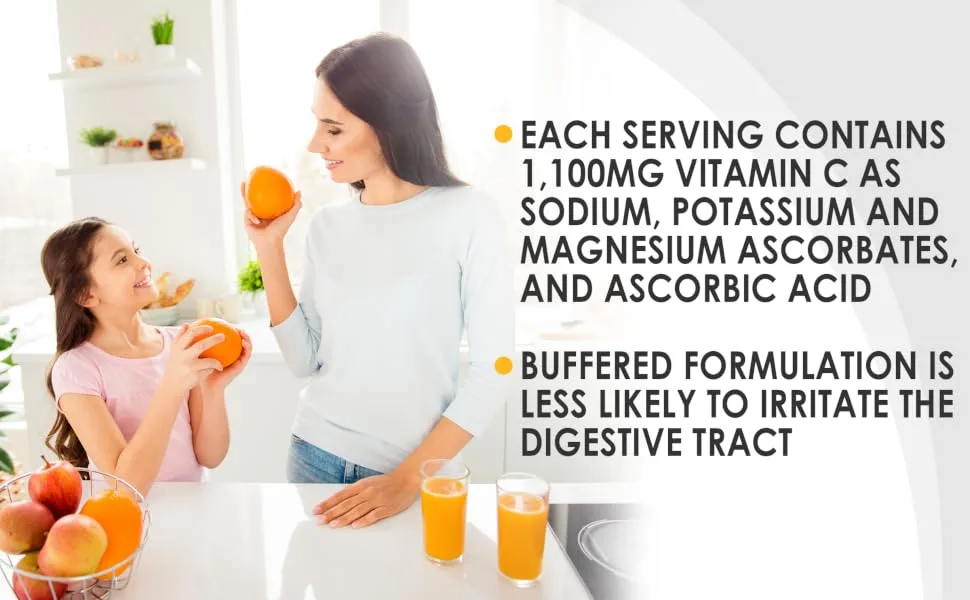Kirkman Labs Buffered Vitamin C Powder Unflavored 7 oz (198.5 g) - product information 3