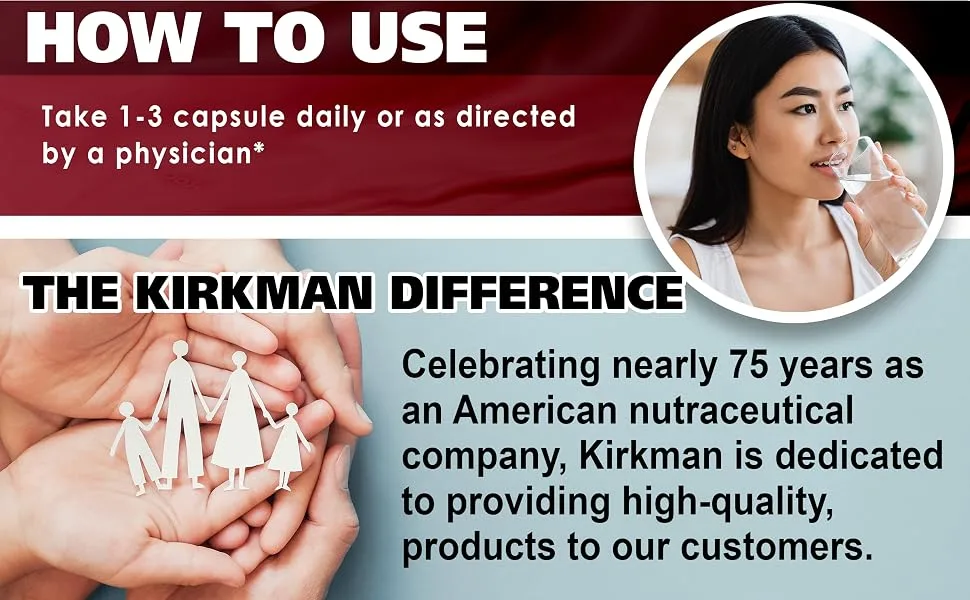 Kirkman Labs Calcium 200 mg 120 Capsules - product information 6