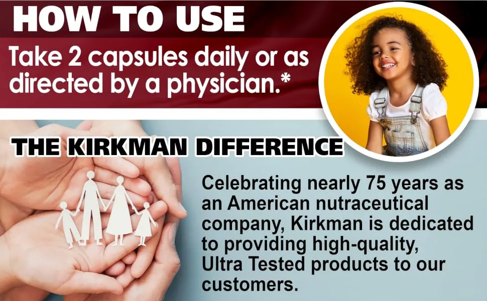 Kirkman Labs Super Nu-Thera 360 Capsules - product information 6