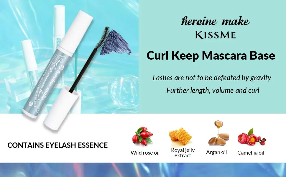 KissMe Heroine Make Curl Keep Mascara Base 0.21 oz (6 g) - Curl keep mascara base good essence