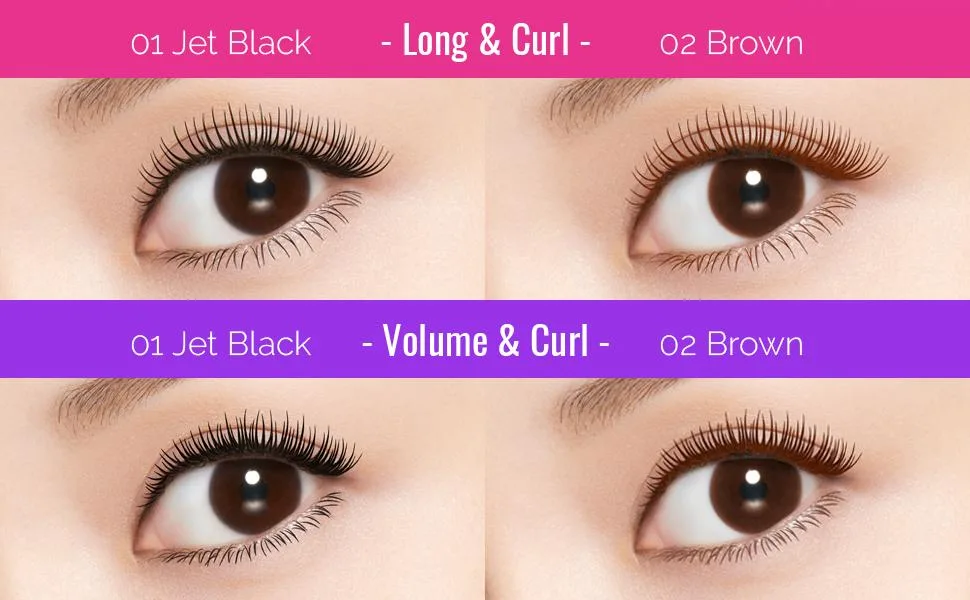 KissMe Heroine Make Volume & Curl Mascara Super Waterproof #01 Super Black  0.21 oz (6 g) - waterproof