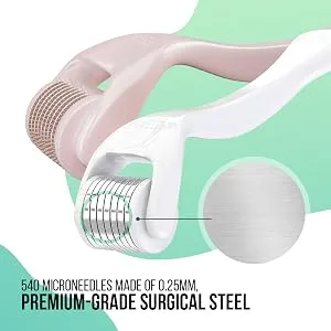 Kitsch Micro Derma Facial Roller White 1 Roller - Even Penetration and Better Results