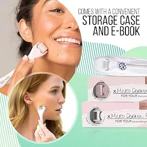 Kitsch Micro Derma Facial Roller White 1 Roller - Included Items