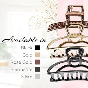 Kitsch Open Shape Claw Clip Gold 1 Piece - A Style for Every Woman