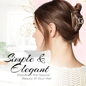 Kitsch Open Shape Claw Clip Gold 1 Piece - Elevated Look