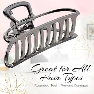 Kitsch Open Shape Claw Clip Gold 1 Piece - product information 5