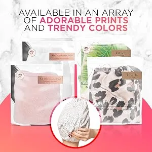 Kitsch Quick Drying Microfiber Hair Towel Leopard 1 Piece - A Style for Every Woman