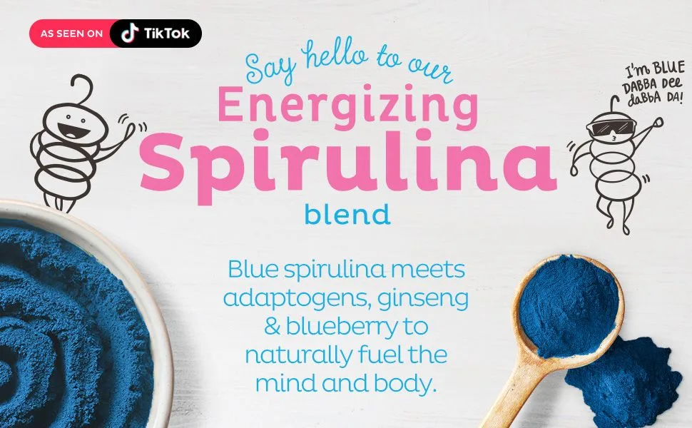 KOS Bolt from the Blue Energizing Blue Spirulina Blend Electric Boostberry Flavored 8.36 oz (237 g) - tik tok bolt header