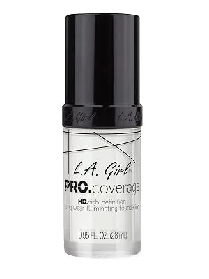 L.A. Girl Pro Coverage HD Foundation Beige 0.95 fl oz (28 ml) - white foundation