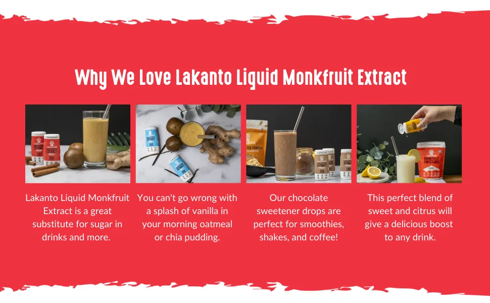 Lakanto Liquid Monkfruit Extract Drops 1.85 oz (52 g) - sweetener drops, monk fruit, monkfruit, all-natural