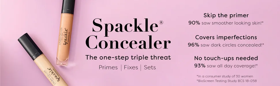Laura Geller Spackle Concealer Tan 0.17 fl oz (5 ml) - claims BIOSCREEN TESTING STUDY BCS 18-058 9/2018