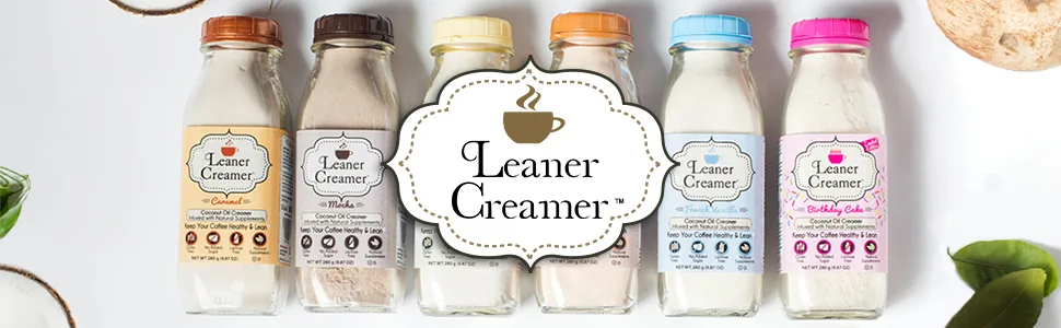 Leaner Creamer Coconut Oil Coffee Creamer Original 9.87 oz (280 g) - leaner creamer