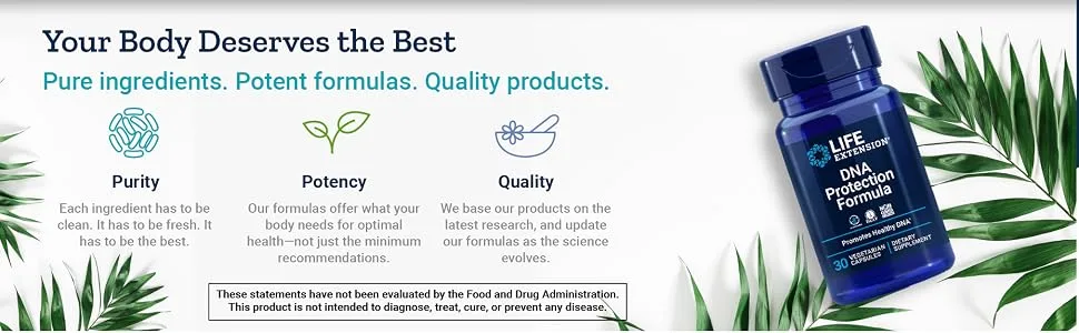 Life Extension DNA Protection Formula 30 Vegetarian Capsules - life extension