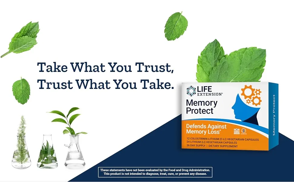 Life Extension Memory Protect 36 Vegetarian Capsules - life extension