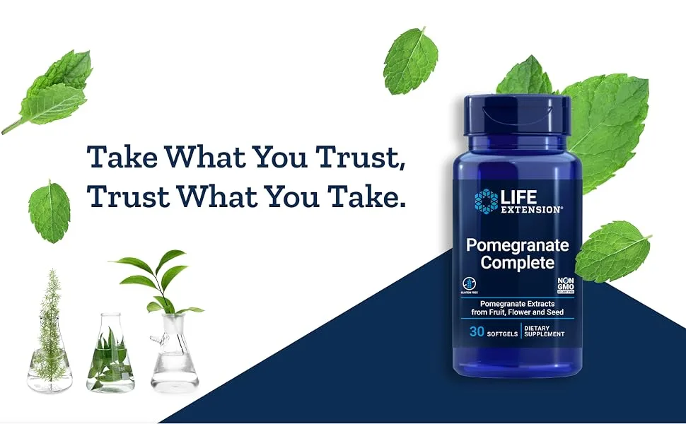 Life Extension Pomegranate Complete 30 Softgels - life extension