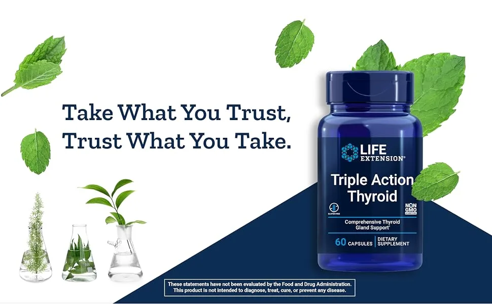 Life Extension Triple Action Thyroid 60 Capsules - life extension