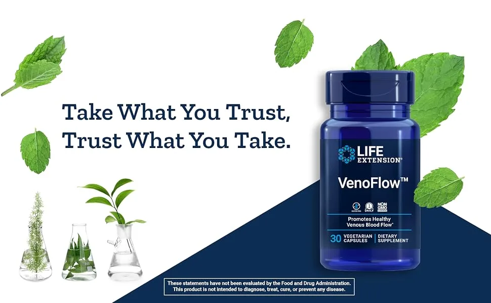 Life Extension VenoFlow 30 Vegetarian Capsules - life extension