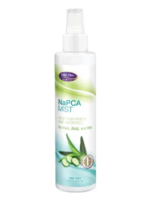 Life-flo NaPCA Mist 8 fl oz (237 ml) - Life-flo NaPCA Mist Hydrating Spray for Face Body and Hair Aloe & Sodium PCA for Softer Fresher Skin