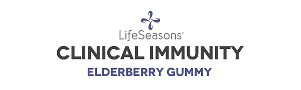 LifeSeasons Clinical Immunity Elderberry Gummy 6500 mg  75 Gummies - ls 504