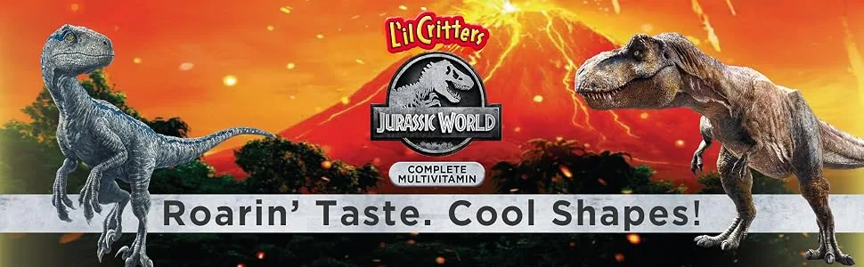 L'il Critters Complete Multivitamin Gummies Jurassic World Natural Fruit Flavors 190 Gummies - product information 1