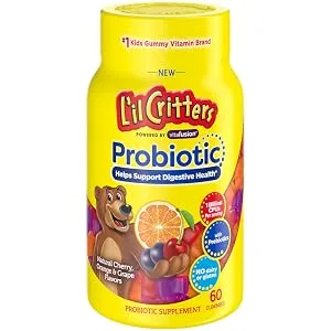 L'il Critters Probiotic Natural Cherry Orange & Grape Flavor 60 Gummies - product information 2
