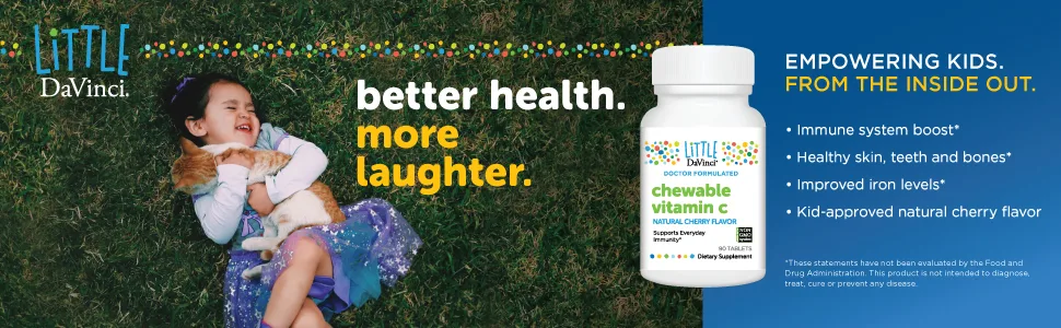 Little DaVinci Chewable Vitamin C Natural Cherry Flavor 90 Tablets - Chewable Vitamin C