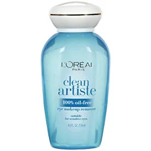 L'Oreal Clean Artiste Eye Makeup Remover for Sensitive Eyes 4 fl oz (118 ml) - eye makeup remover, makeup remover product