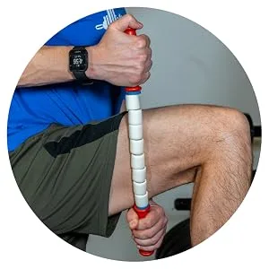 Massage Stick 24" Handheld Spindle Massage Roller - Full Body Muscle Recovery & Myofascial Release (Large - 24" Massage Stick) - Massage Roller, The Stick, Stick Roller, Rolling Stick, Tiger Tail, Massage Tool, Muscle Roller