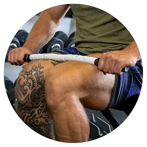 Massage Stick 24" Handheld Spindle Massage Roller - Full Body Muscle Recovery & Myofascial Release (Large - 24" Massage Stick) - Massage Roller, The Stick, Stick Roller, Rolling Stick, Tiger Tail, Massage Tool, Muscle Roller